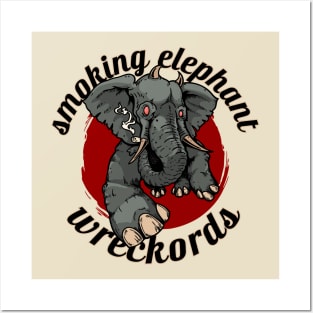 Smoking Elephant Wreckords Posters and Art